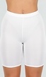 Witte Biker Short met Stretch