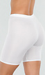 Witte Biker Short met Stretch