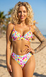Bloemenprint Bikinitop in Triangel Model