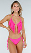 Roze Bikini Broekje met Gouden Details