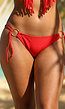 Rood Bikini Broekje met Ringen
