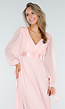 Lange Babyroze Chiffon Galajurk