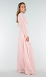 Lange Babyroze Chiffon Galajurk