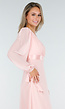 Lange Babyroze Chiffon Galajurk