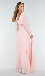 Lange Babyroze Chiffon Galajurk