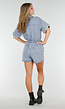 Blauwe Denim Playsuit met Stretch Taille
