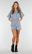 Blauwe Denim Playsuit met Stretch Taille