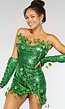 Groen Glitter Tinkerbell Kostuum met Pailletten