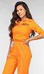 Lang Oranje Boevenjumpsuit met Handboeien