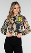 Bloemenprint Cropped Bomber Jack
