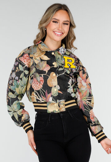 Bloemenprint Cropped Jasje