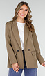Dubbelknoop Khaki Blazer