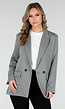Dubbelknoop Blazer Grijs