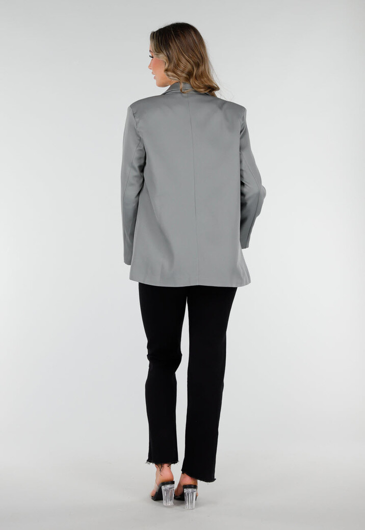 Dubbelknoop Blazer Grijs