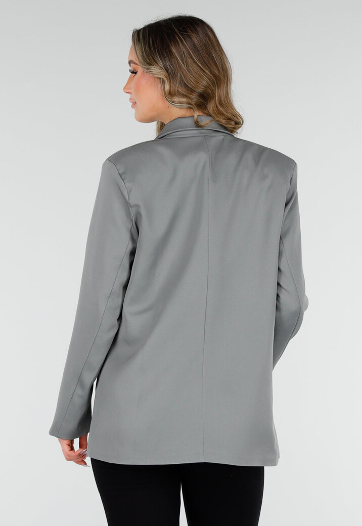 Dubbelknoop Blazer Grijs