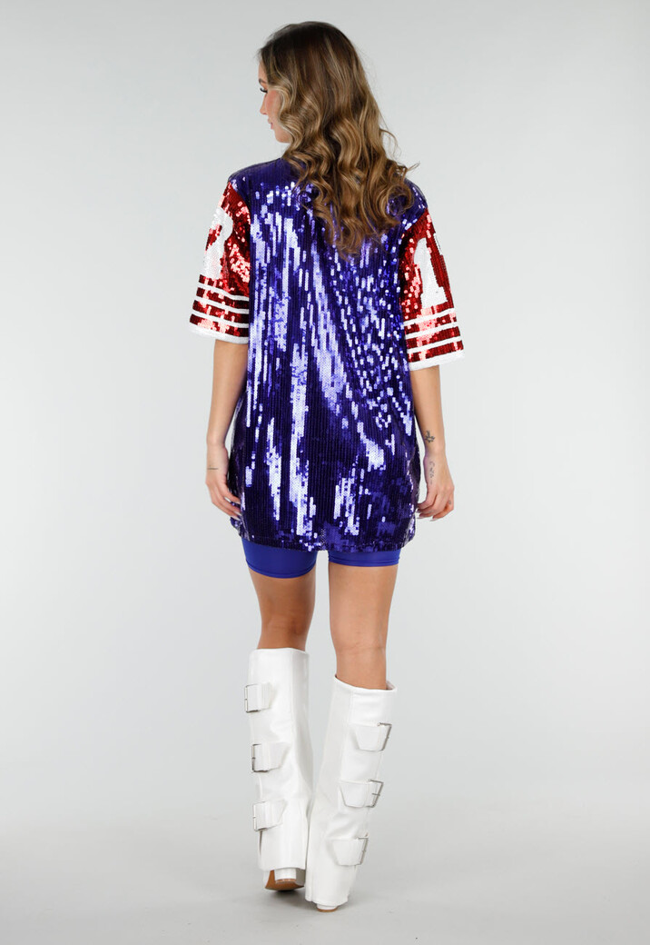 Blauwe High Waist Short Legging