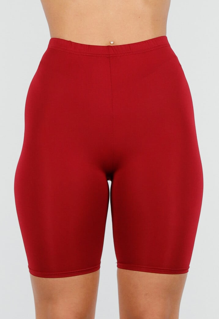 Bordeaux High Waist Short Legging