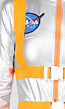 Zilverkleurig Astronaut Kostuum Playsuit