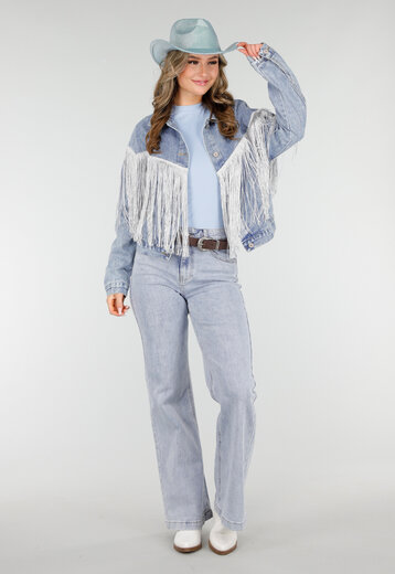 Denim Fringe Cowgirl