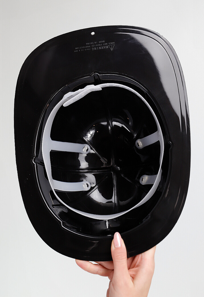 Zwarte Brandweer Helm met Embleem