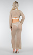 Beige Gehaakte Cover Up Set