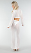 Witte Gehaakte Cover Up Set