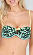 Neon Groene Luipaard Bikini Top