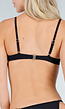 Zwarte Bikini Top met Mesh en Ring Detail