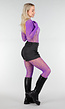 Paarse Mesh Bodystocking met Lange Mouwen