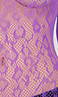 Paarse Mesh Bodystocking met Lange Mouwen