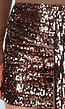 Bruin Bronzen Pailletten Rok Set met Top