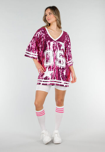Roze Dreamteam Pailletten Jersey
