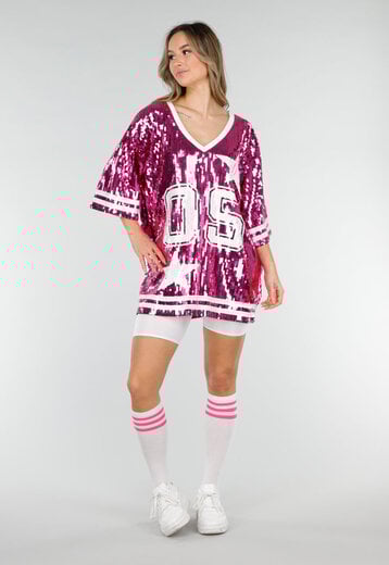 Roze Pailletten Jersey