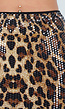 Panterprint Rok met Pailletten en Stretch