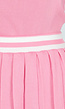 Roze Stretch Set met Polo Top en Plissé Rok