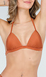 Bronzen Push Up Triangel Bikinitop
