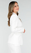 Witte Blazer met Gesp