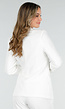 Witte Blazer met Gesp
