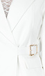 Witte Blazer met Gesp