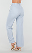 Lichtblauwe Pantalon met Rechte Pijpen