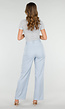 Lichtblauwe Pantalon met Rechte Pijpen