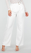 Witte Pantalon met Gouden Gesp