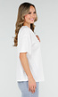Wit Basic T-Shirt met V-Hals