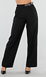 Zwarte Pantalon met Vaste Ceintuur