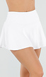 Witte Sport Skort met Binnenbroekje en Zakken