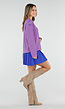 Roze en Blauw Gestreepte Top met Lange Mouwen en Stretch