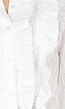 Witte Blouse met Ruches en Lange Mouwen