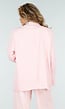 Lichtroze Oversized Asymmetrische Blazer