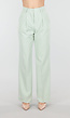Mintgroene Wide Leg Pantalon