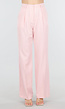 Lichtroze Wide Leg Pantalon met Plooien